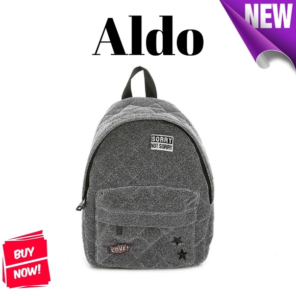 Aldo Handbags - Final Price ❤ Aldo Dark Shimmery Backpack